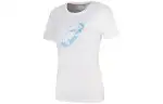 ASICS T Shirts Women's White Crew Neck Thin Straight Fit