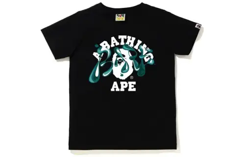 A BATHING APE T Shirts Women's Crew Neck Moderate Straight Fit