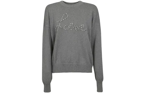 LOEWE Sweaters Women's Gray Crew Neck Moderate Other