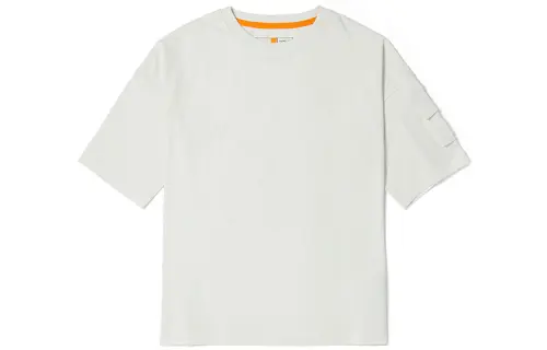 Timberland Drop Shoulder Sleeve T Shirt Women's Vintage White