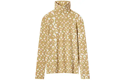 UNIQLO X Marimekko T Shirts Women's Dark Beige Turtleneck Moderate Other