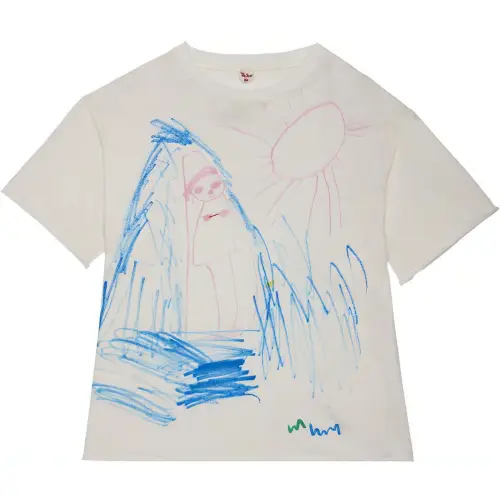 【Previous Season】drawing-print T-shirt