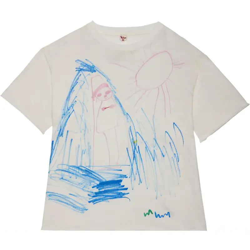 【Previous Season】drawing-print T-shirt