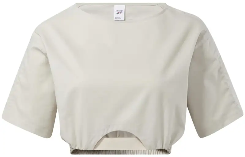 Reebok Drop Shoulder Sleeve T Shirt Women's White