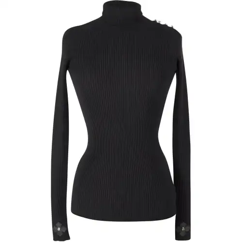 Chrome Hearts Sweaters Women's Black Turtleneck Moderate Other