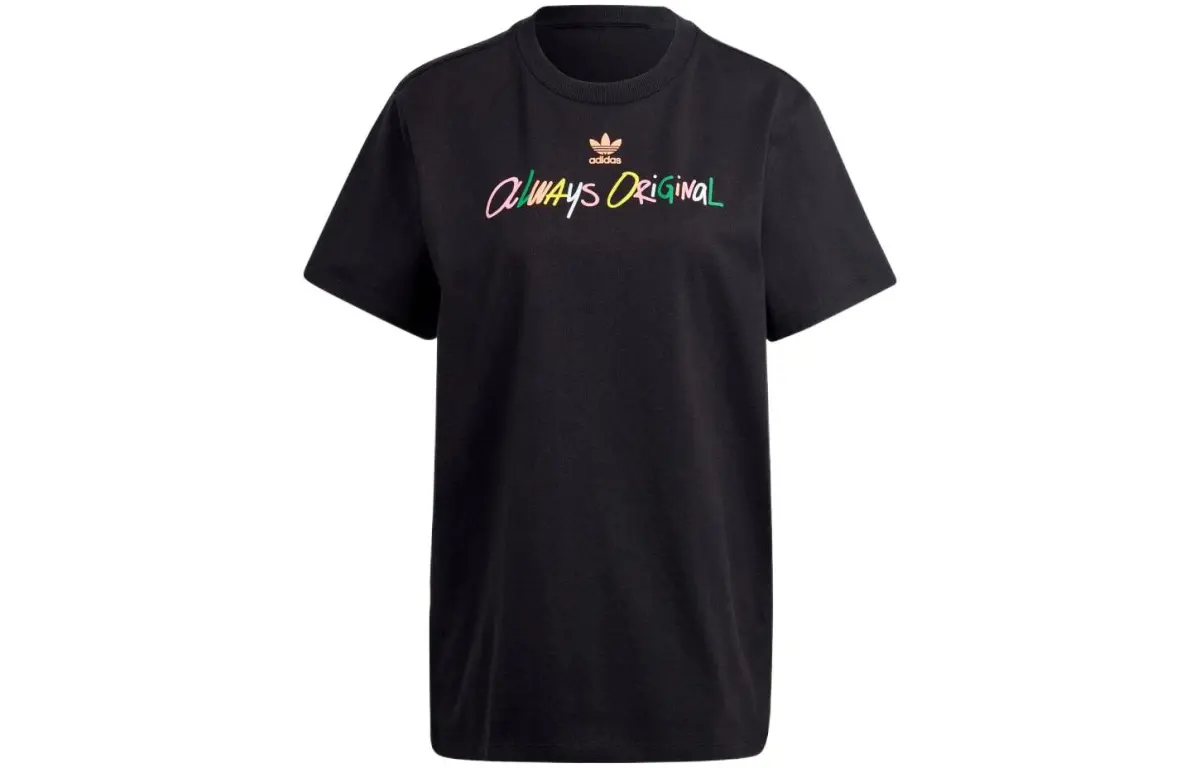 Adidas Originals Drop Shoulder Sleeve T Shirt Women's Black