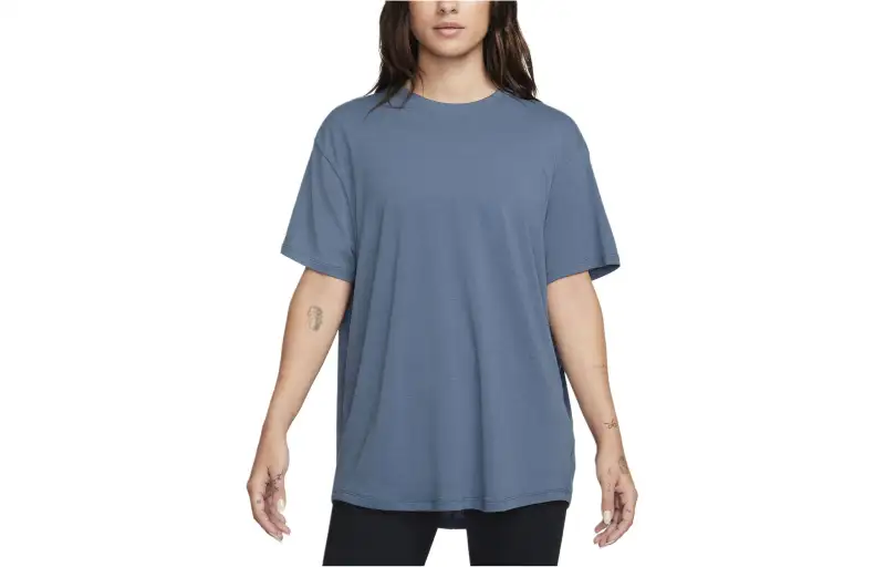 Nike Drop Shoulder Sleeve T Shirt Women's Diffused Blue