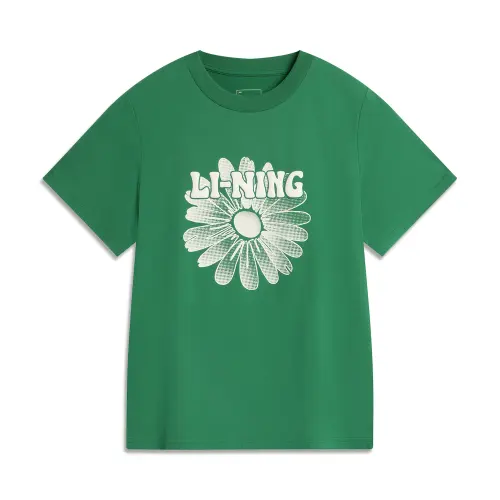 Li Ning Sports Life Collection T Shirt Women's Turquoise Green