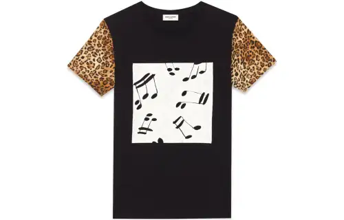 SAINT LAURENT Regular T Shirt Women's Black