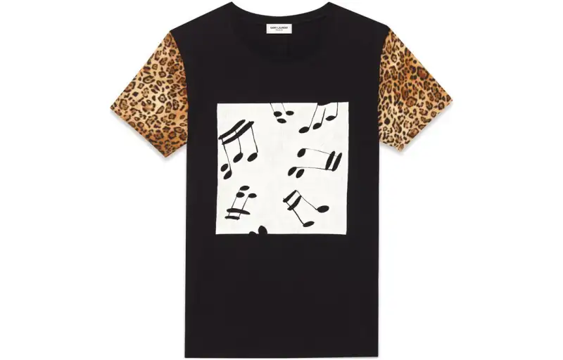 SAINT LAURENT Regular T Shirt Women's Black
