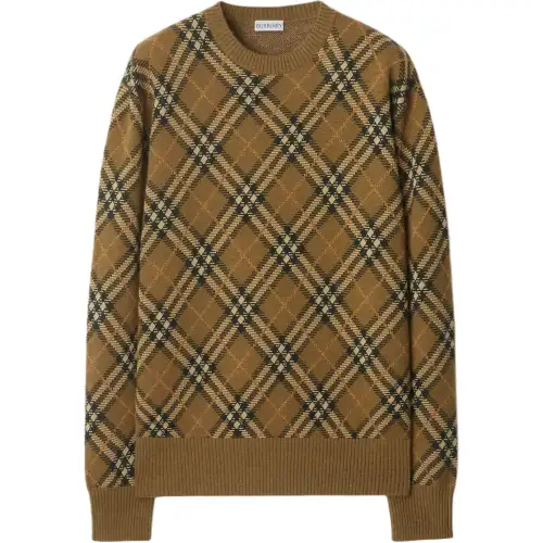 Burberry check-pattern wool sweater