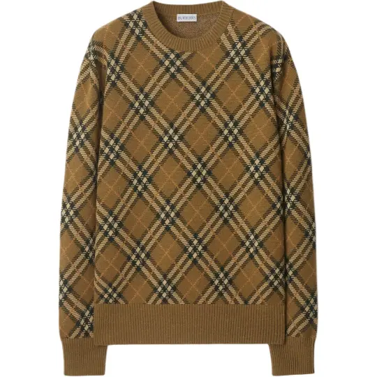 Burberry check-pattern wool sweater