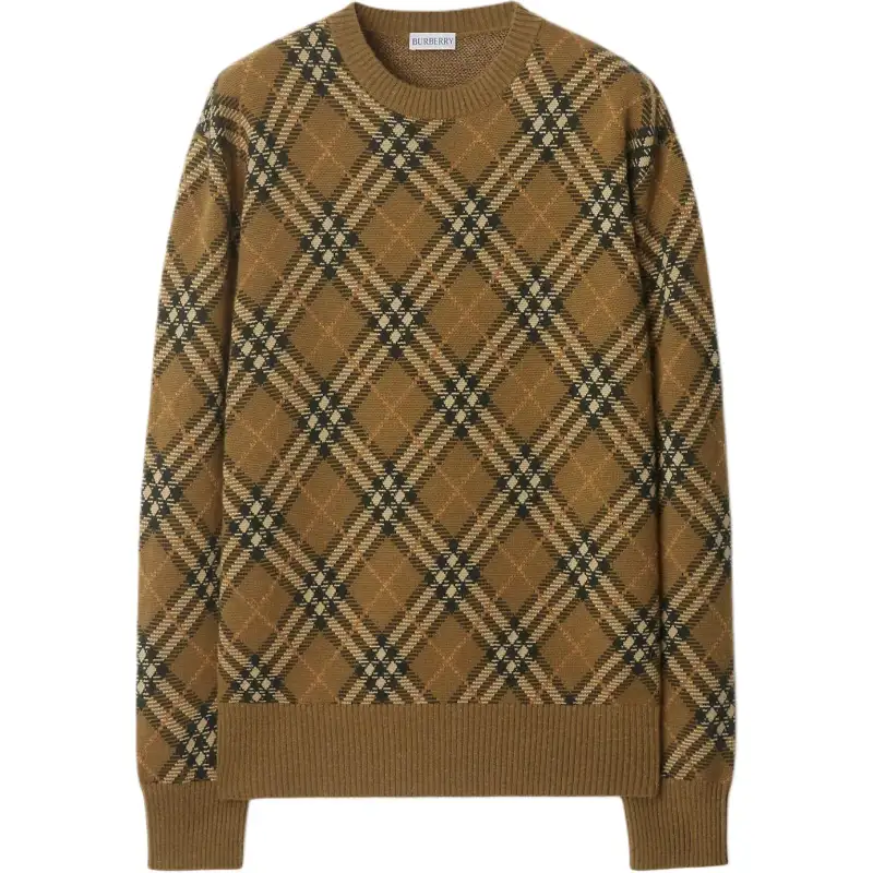 Burberry check-pattern wool sweater