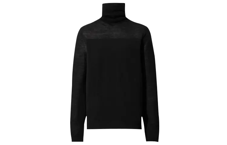 UNIQLO Sweaters Women's Black Lapel Moderate Base Layer