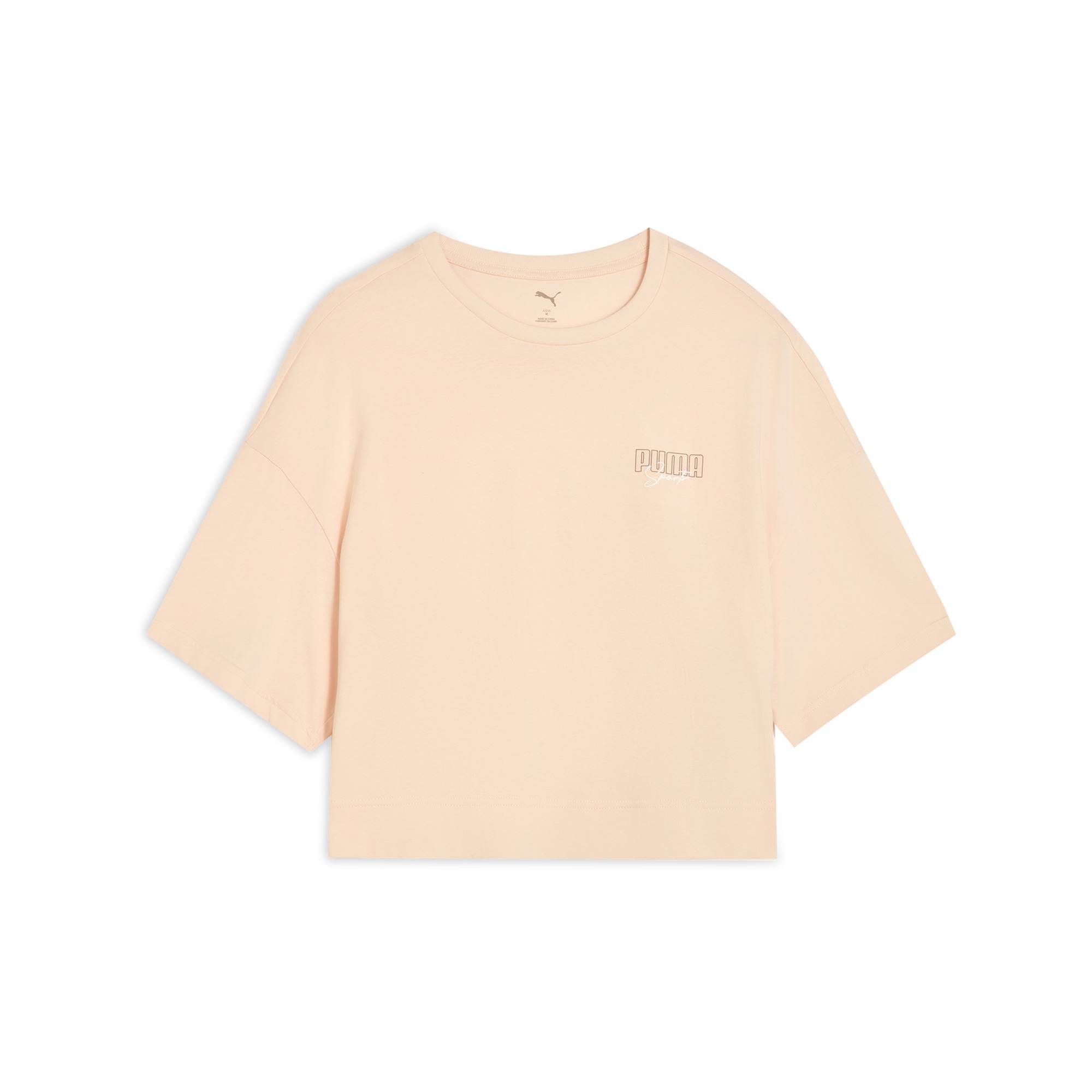 Женская футболка PUMA Elevatedgraphic CROED TEE (розовая)