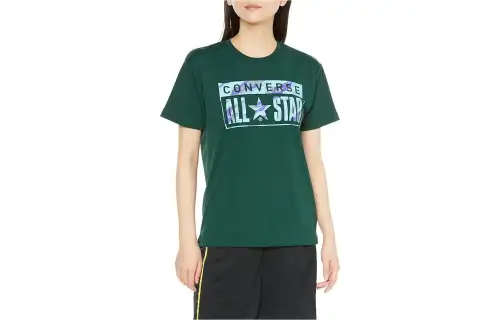 Converse Short Sleeved T Shirts Women's Green
