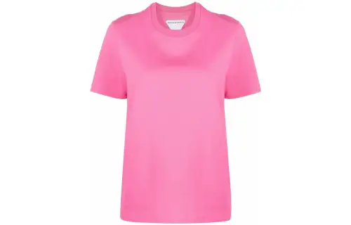 Bottega Veneta T Shirts Women's Pink Crew Neck