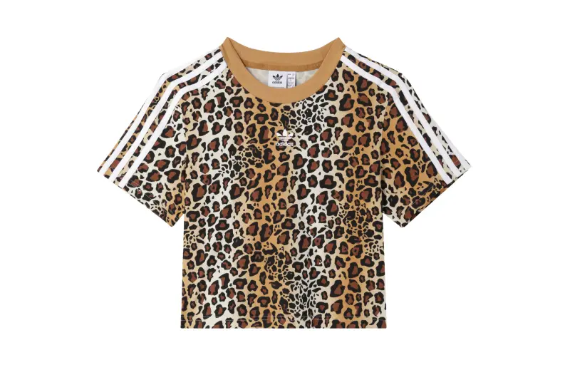 Adidas Originals T Shirt Women's Leopard Print