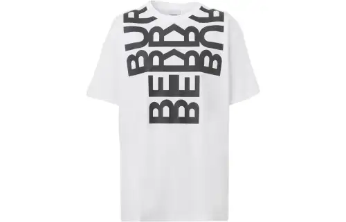 Burberry Carrick Logo Print T Shirt 'White'
