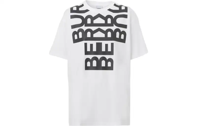 Burberry Carrick Logo Print T Shirt 'White'