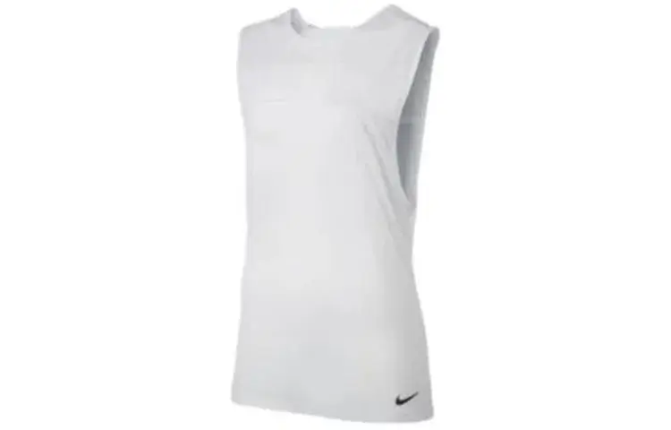 Nike T-Shirts Women's White Crew Neck Moderate Straight Fit