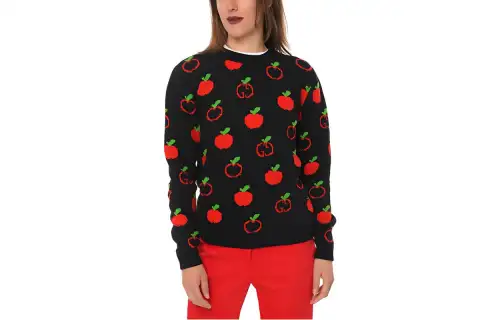 GUCCI Sweaters Women's Black Crew Neck Moderate Other