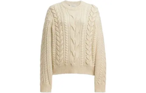COACH Sweaters Women's Beige Crew Neck Moderate Other