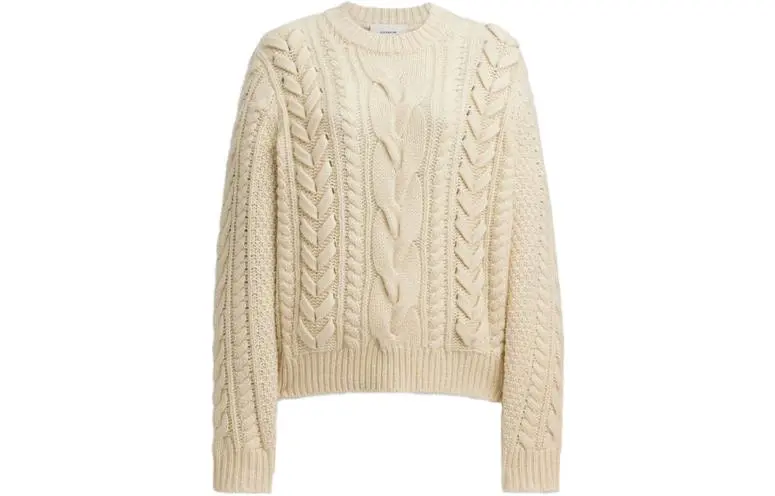 COACH Sweaters Women's Beige Crew Neck Moderate Other