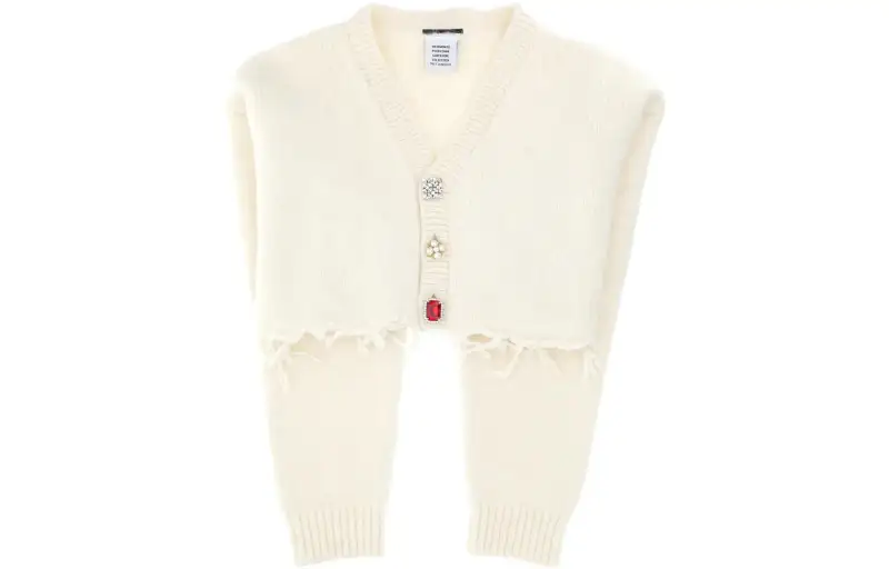 Vetements Sweaters Women's Beige V Neck Moderate Other