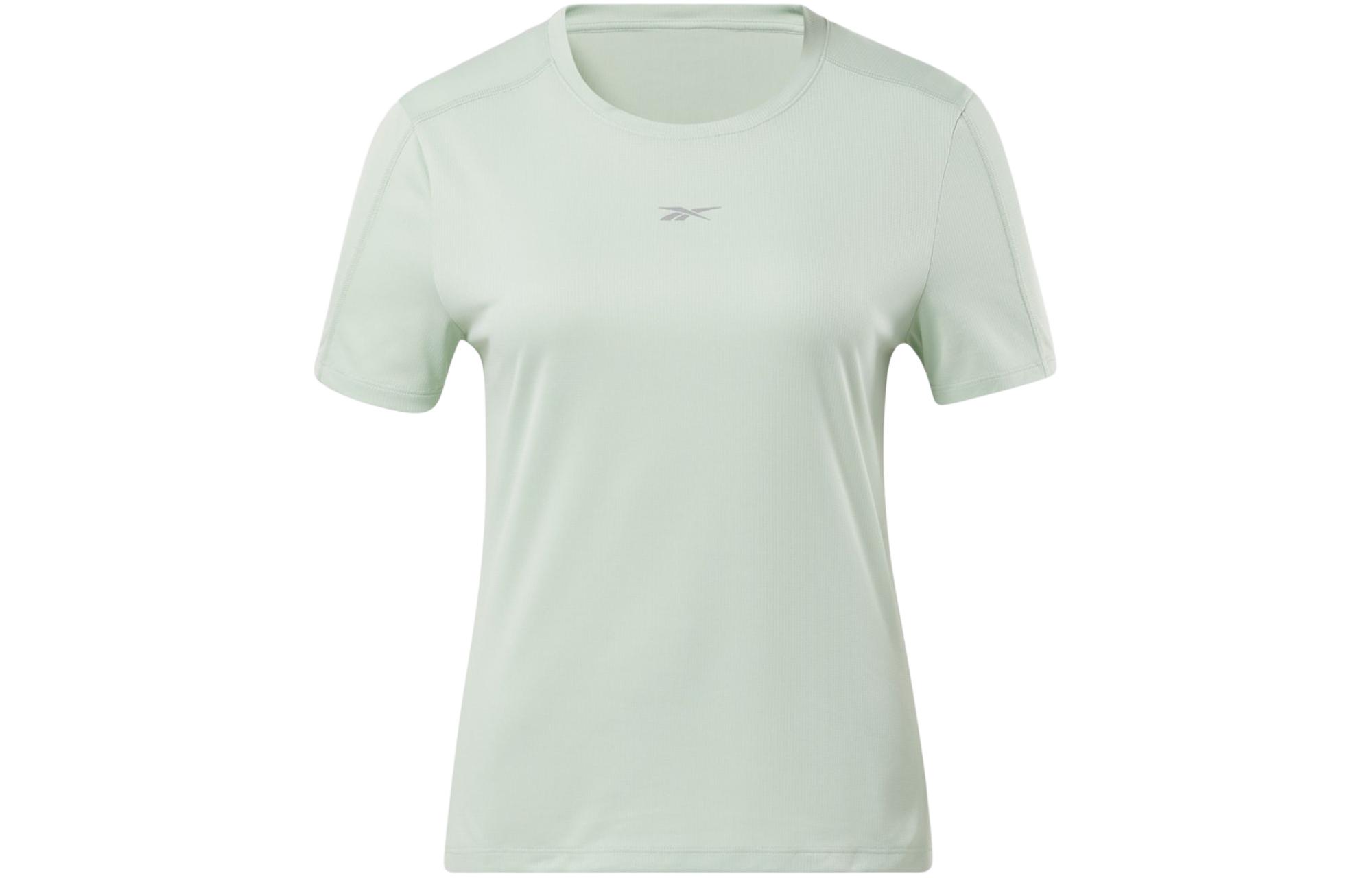 Reebok CYCLED Collection WOR Run Speedwick Tee T Shirt Women's Light Sage Green