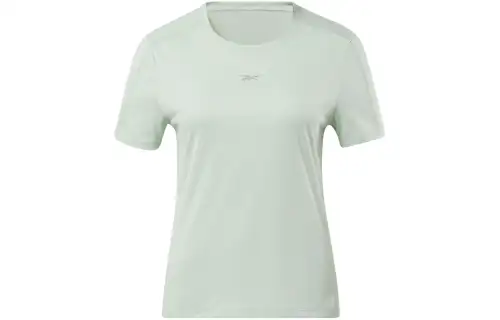 Reebok CYCLED Collection WOR Run Speedwick Tee T Shirt Women's Light Sage Green