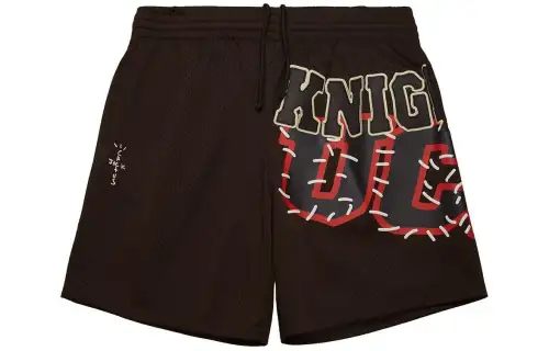Travis Scott x Mitchell Ness Sports Shorts Unisex Brown