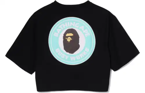 Bape Women'ss Busy Works Cropped Tee White