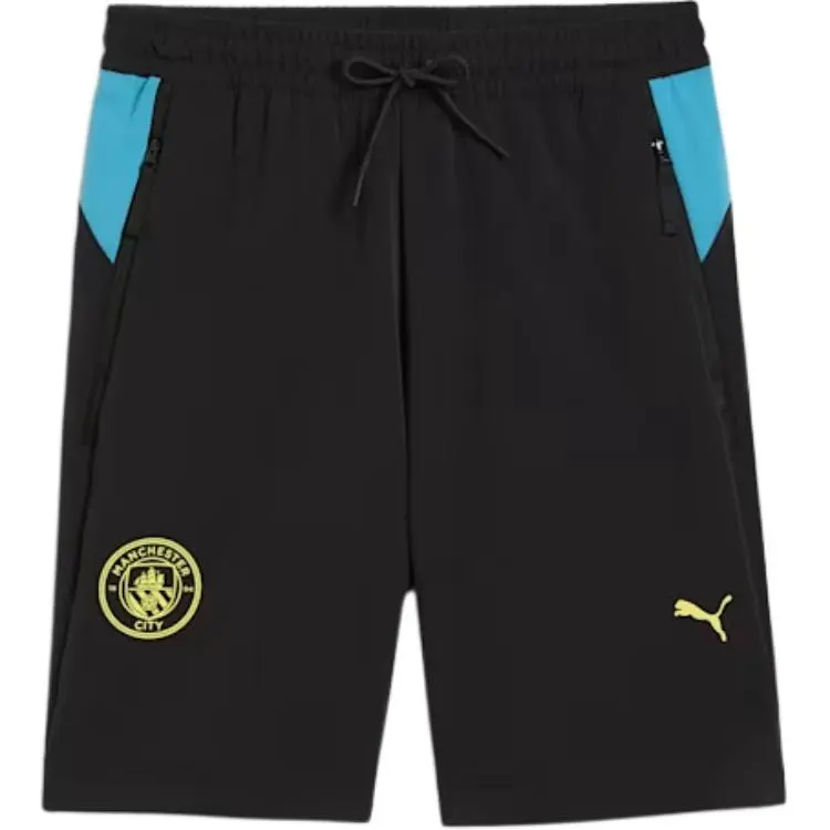 PUMA Manchester City TECH 6' Woven Shorts Men Casual Shorts Men's Black Demon Blue