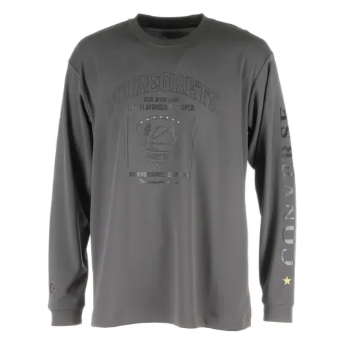 Converse T Shirt Unisex Charcoal Gray