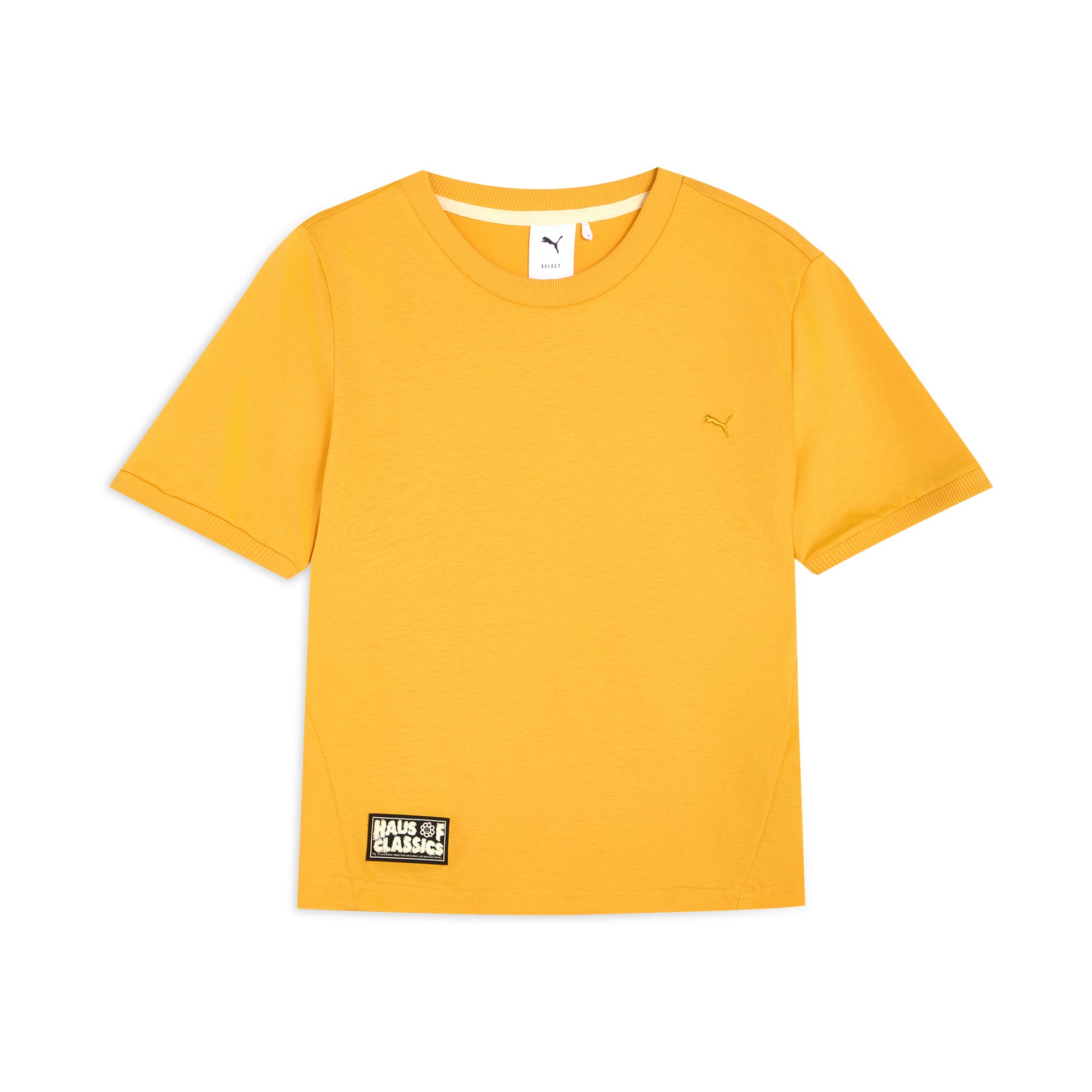 Женская футболка PUMA Select CLASSICS (горчичная)