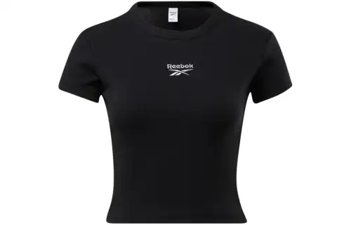 Reebok Cl Wde Ribbed Tee T Shirt Women's Black