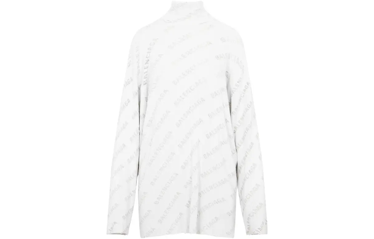 Balenciaga Oversize Turtleneck Knit Jumper