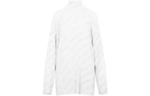 Balenciaga Oversize Turtleneck Knit Jumper