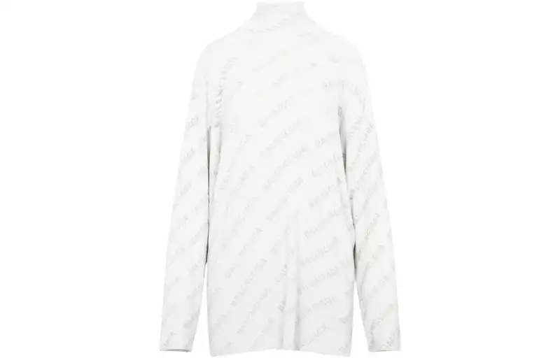 Balenciaga Oversize Turtleneck Knit Jumper
