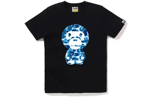 Bape Women's Abc Camo Big Baby Milo Tee White Pink