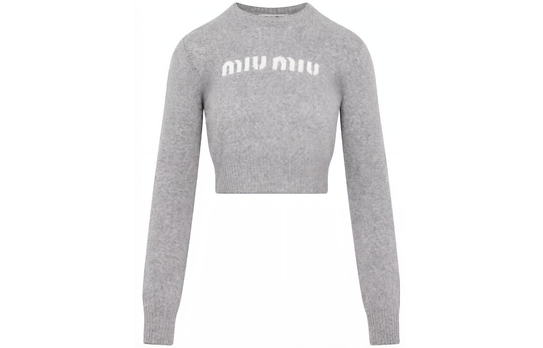 Женское худи MIU MIU SS23 (серое)