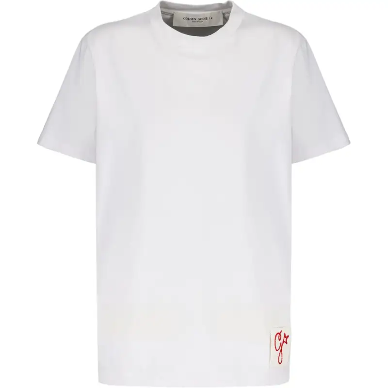 Golden Goose Logo patch Short sleeved T shirt
