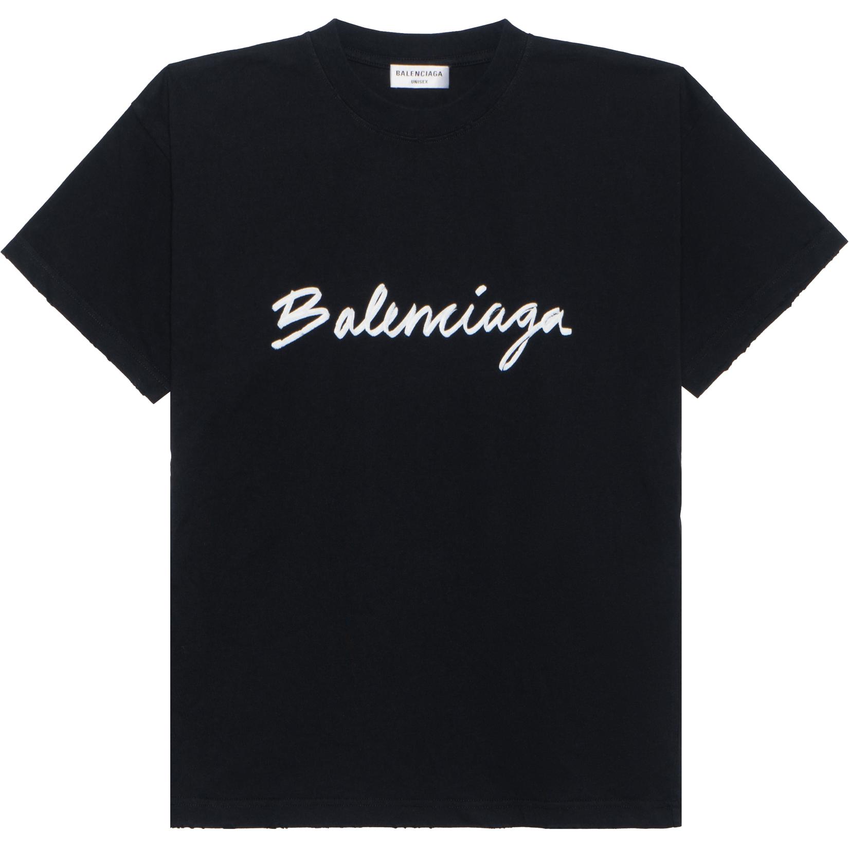 Женская футболка Balenciaga Balenciaga logo FW22 T Женские (черный)