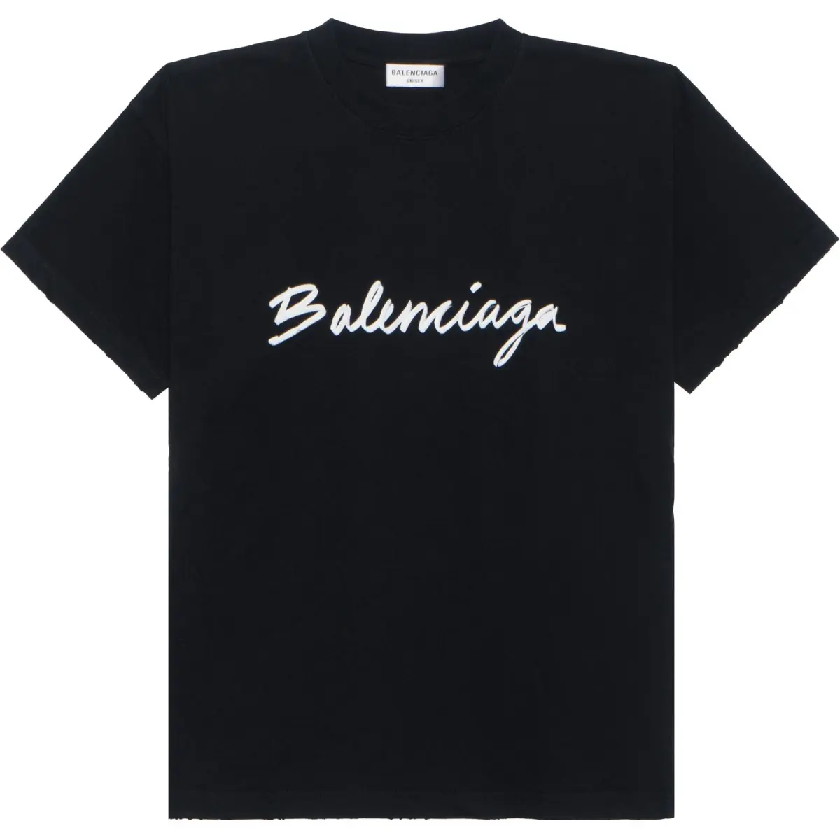 Balenciaga FW22 Drop Shoulder Sleeve T Shirt Women's Black