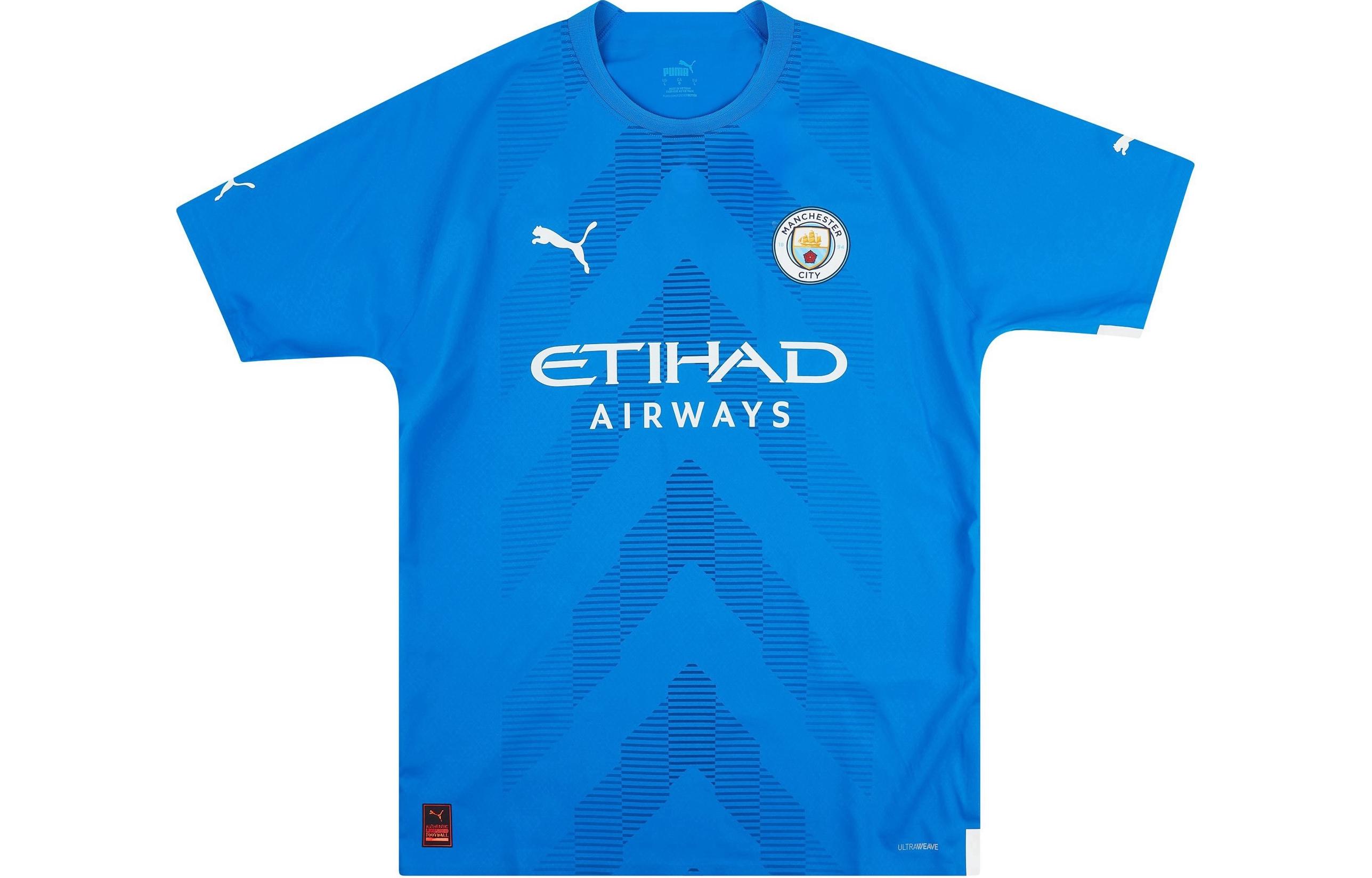 PUMA 2022 23 Manchester City Player Issue GK Shirt Soccer Jersey Unisex Blue