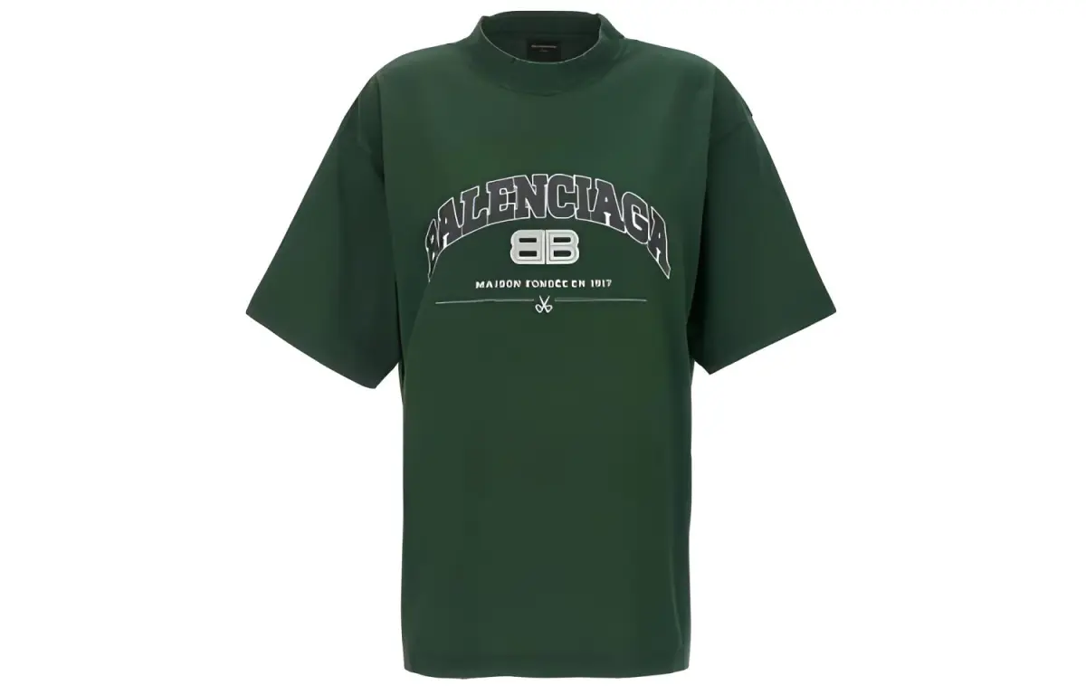 Balenciaga T-Shirt, Regular Fit Women's Green