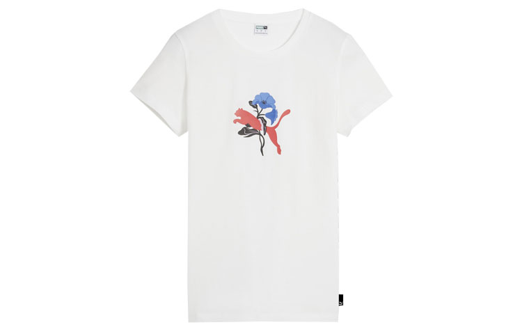 PUMA GRAPHICS BLOSSOM DAY Women's Tee T Shirt Women's White