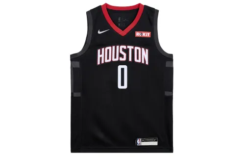 Nike NBA Westbrook Houston Rockets Announcement Edition SWingman Fans Sleeveless Basketball Vest Men and Women Black