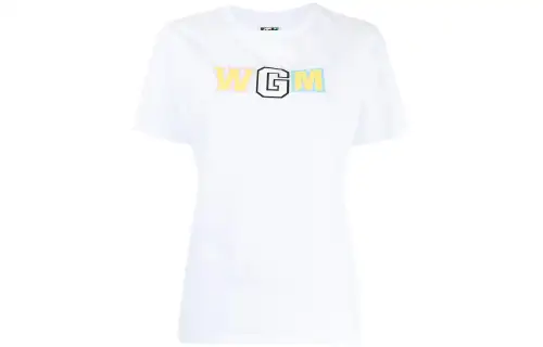 A BATHING APE T Shirts Women's White Crew Neck Moderate Straight Fit